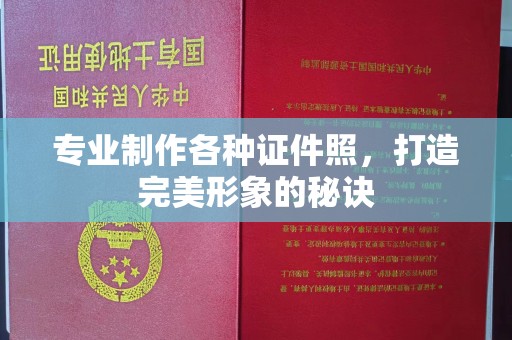 细河专业制作各种证件照，打造完美形象的秘诀